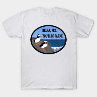 Farne island puffins. T-Shirt